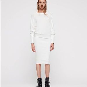 AllSaints Suzie Dress Ivory White